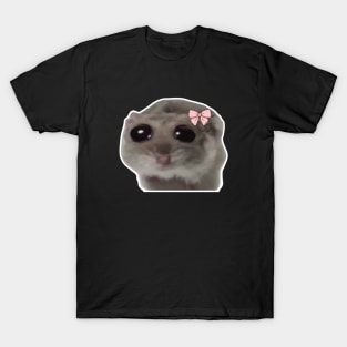 Sad Hamster Meme trauriger Hamster T-Shirt